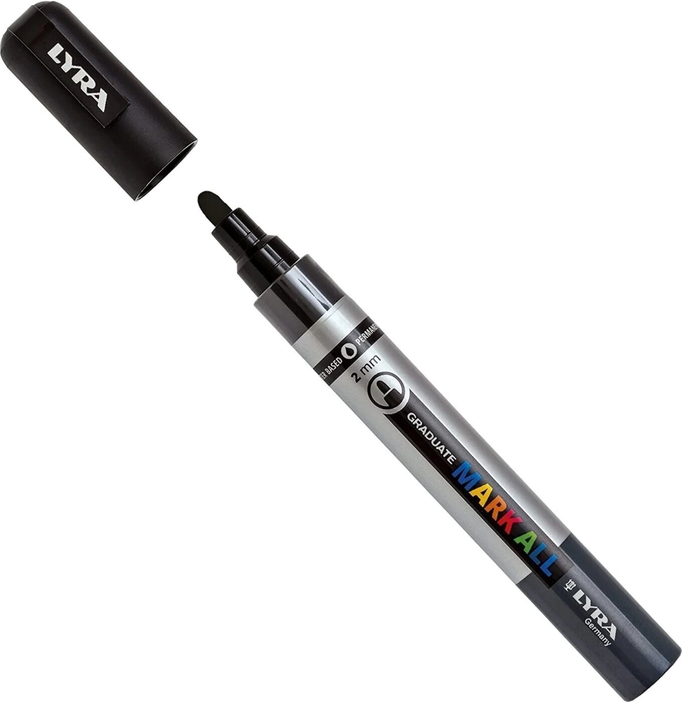 Felt-Tip Pen Lyra Graduate Mark Permanent Marker 2 mm Black 1 pc