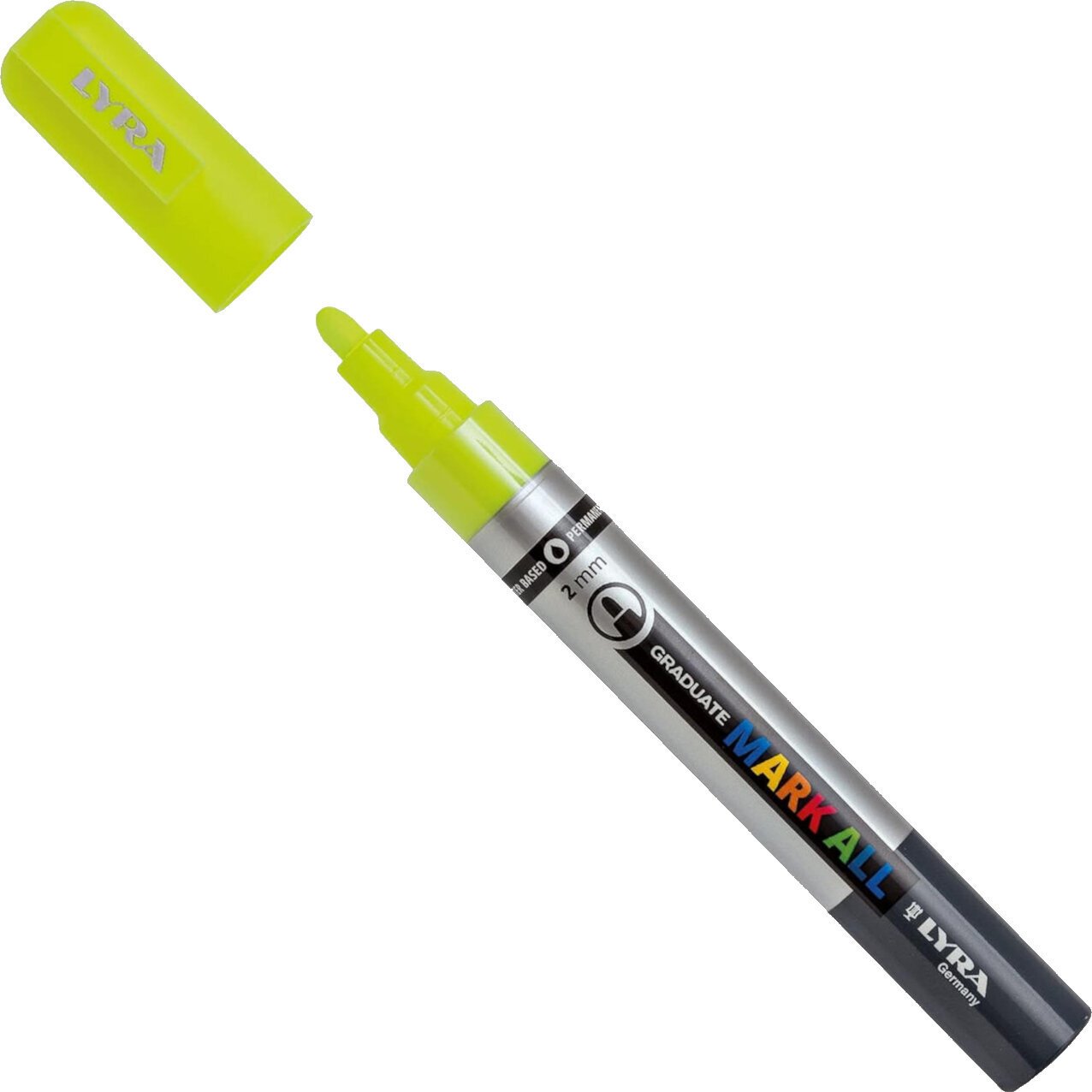 Caneta de feltro Lyra Graduate Mark Permanent Caneta marcador 2 mm Neon Yellow 1 un.