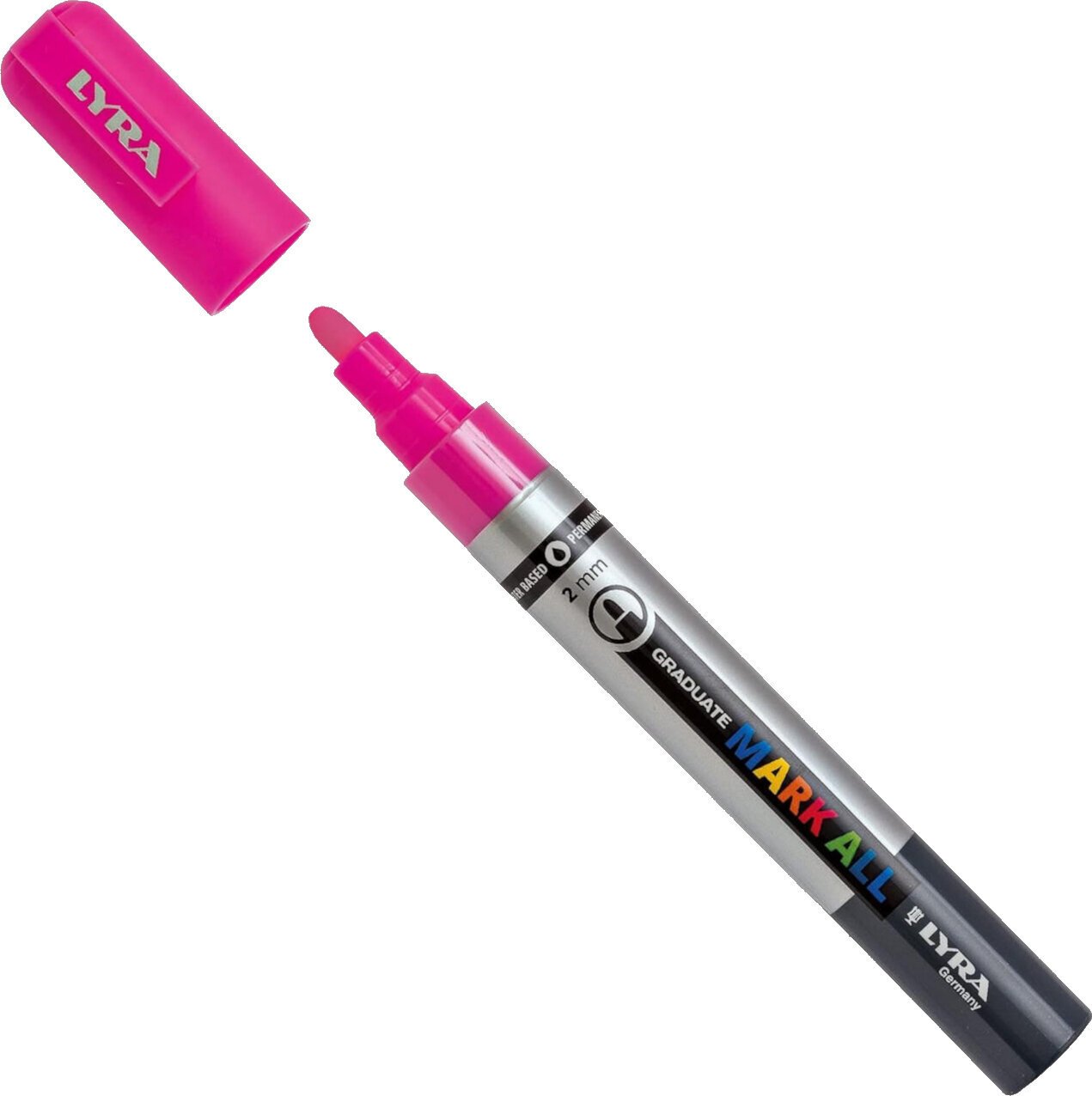 Felt-Tip Pen Lyra Graduate Mark Permanent Marker 2 mm Neon Pink 1 pc