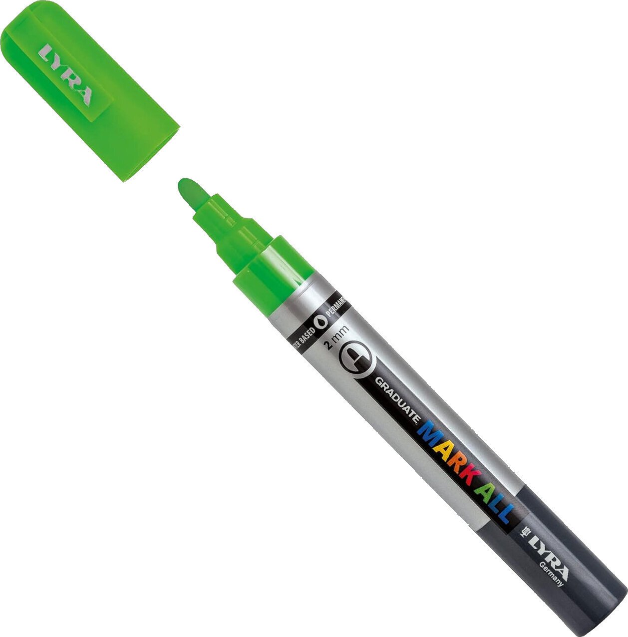 Filtspetspenna Lyra Graduate Mark Permanent Markeringspenna 2 mm Neon Green 1 st