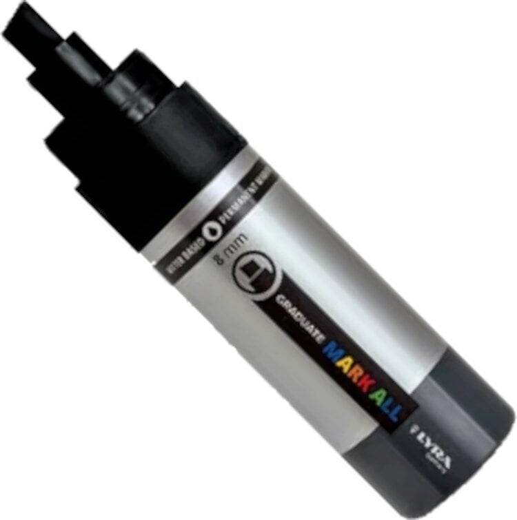 Felt-Tip Pen Lyra Graduate Mark Permanent Marker 8 mm Black 1 pc