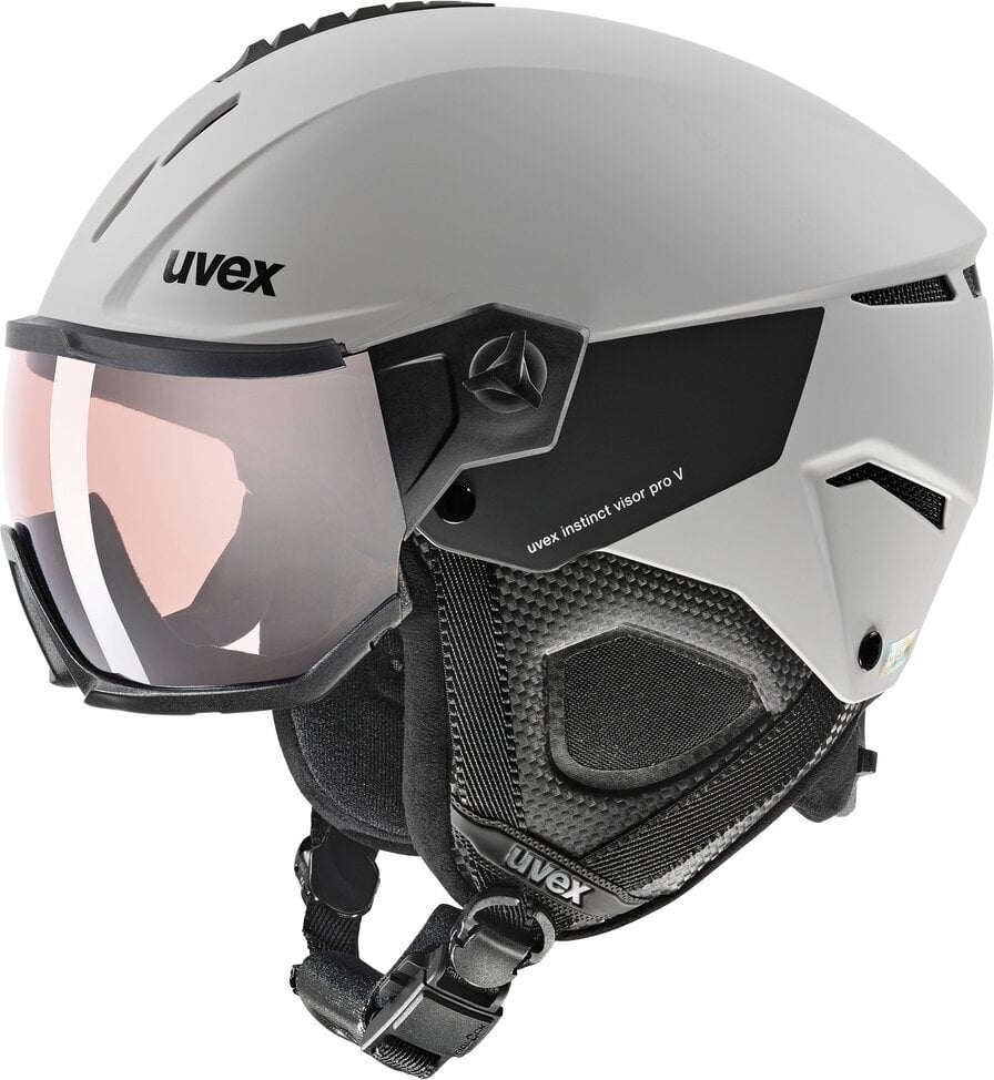 Skidhjälm UVEX Instinct Visor Pro V Grey Mat 53-56 cm Skidhjälm