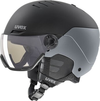 Cască schi UVEX Wanted Visor Pro V Black/Silver Mat 54-58 cm Cască schi - 1