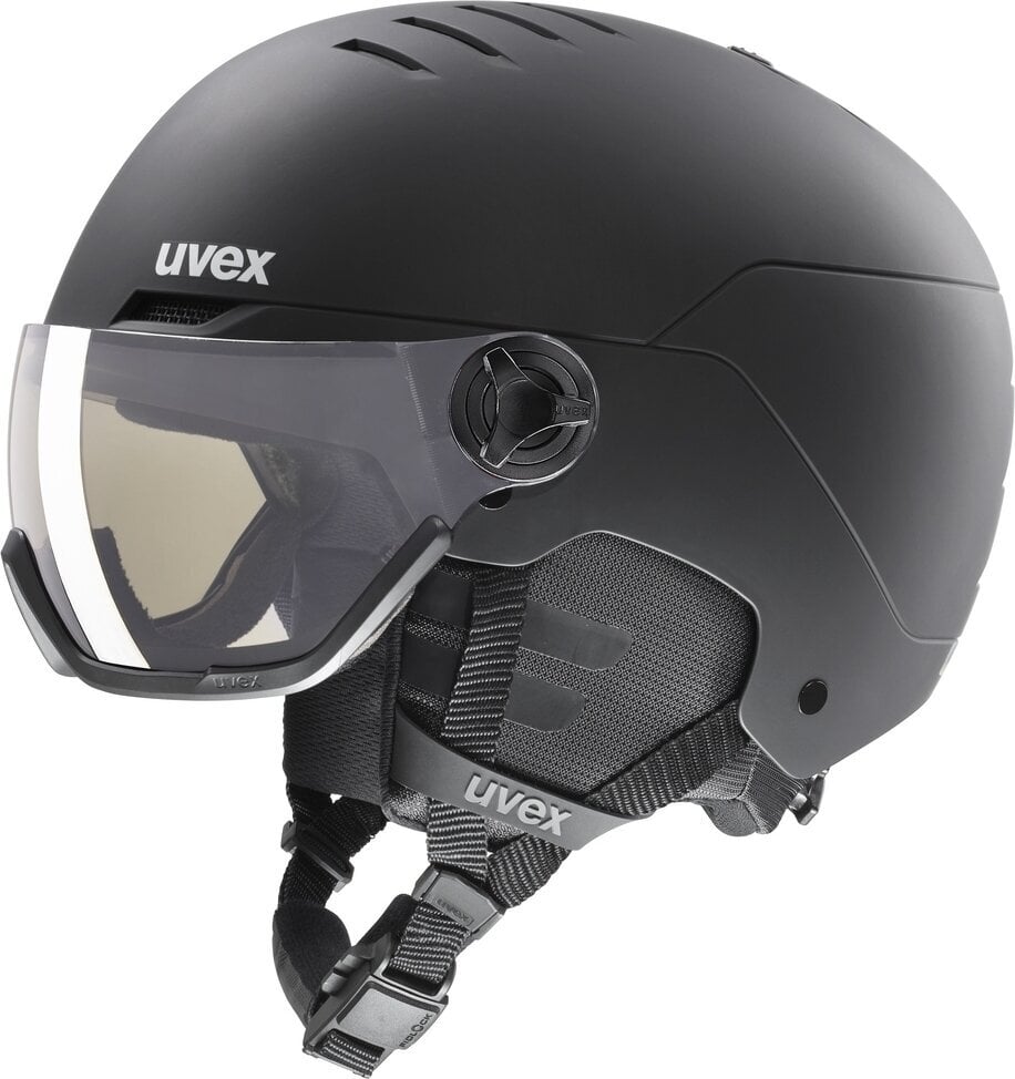 Casque de ski UVEX Wanted Visor Pro V Black Mat 58-61 cm Casque de ski