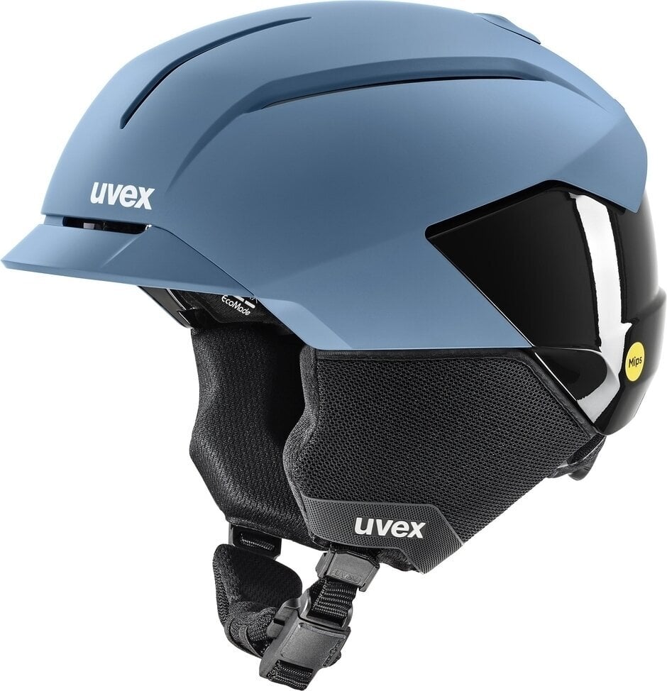 Casco de esquí UVEX Levitate MIPS Stone Blue/Black Mat 51-55 cm Casco de esquí