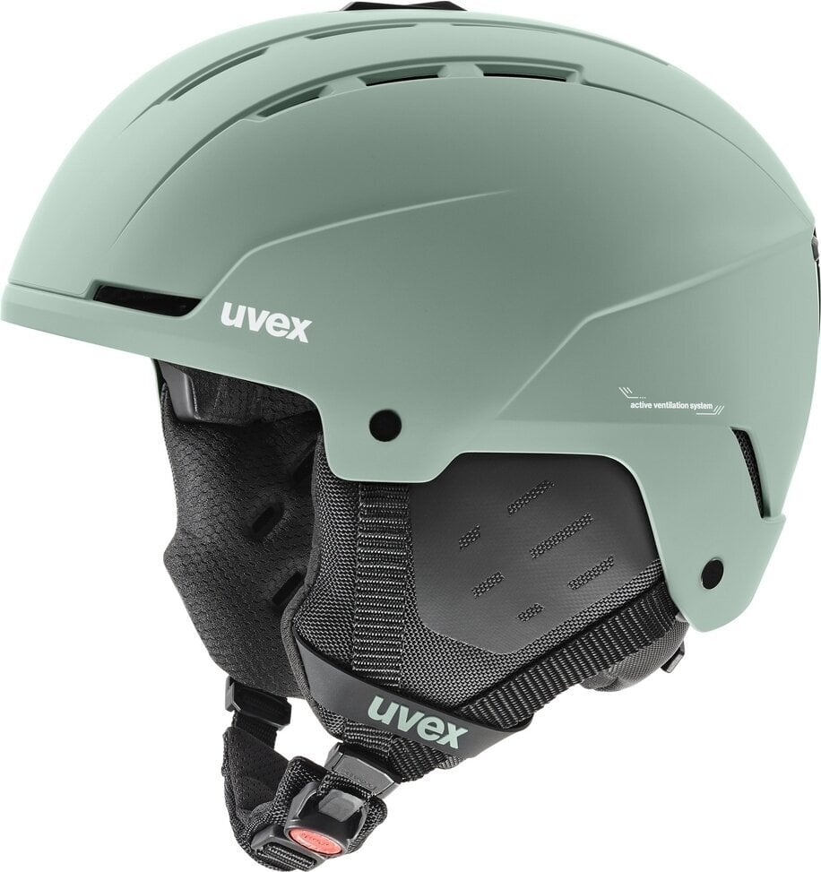 Capacete de esqui UVEX Stance Oxid Green Mat 54-58 cm Capacete de esqui