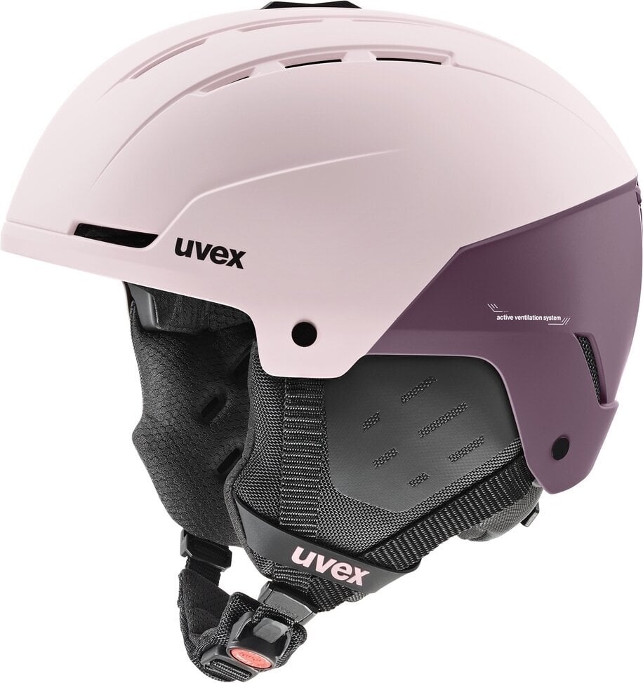 Casco de esquí UVEX Stance Powder/PlumMat 51-55 cm Casco de esquí