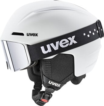 Ski Helmet UVEX Viti Pwdr FM Set White Mat 51-55 cm Ski Helmet - 1