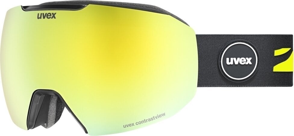 Hiihtolasit UVEX Epic Attract Black Mat/Mirror Yellow/Contrastview Green Hiihtolasit