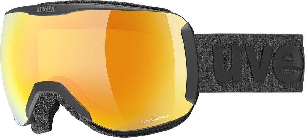 Smučarska očala UVEX Downhill 2100 CV Black Mat/Mirror Orange/Yellow Smučarska očala