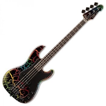 E-Bass ESP LTD Surveyor '87 Rainbow Crackle E-Bass - 1