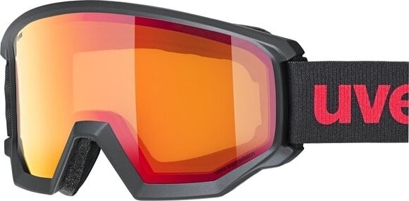 Ski Goggles UVEX Athletic FM Black Mat/Mirror Red Ski Goggles - 1