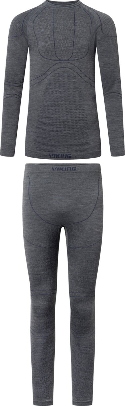 Termounderkläder Viking Lan Pro Man Set Base Layer Dark Grey/Light Grey M Termounderkläder