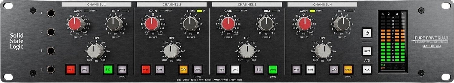 Προενισχυτής Μικροφώνου Solid State Logic SSL PureDrive Quad Προενισχυτής Μικροφώνου