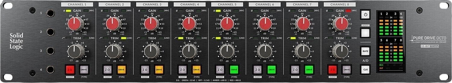 Przedwzmacniacz mikrofonowy Solid State Logic SSL PureDrive Octo Przedwzmacniacz mikrofonowy