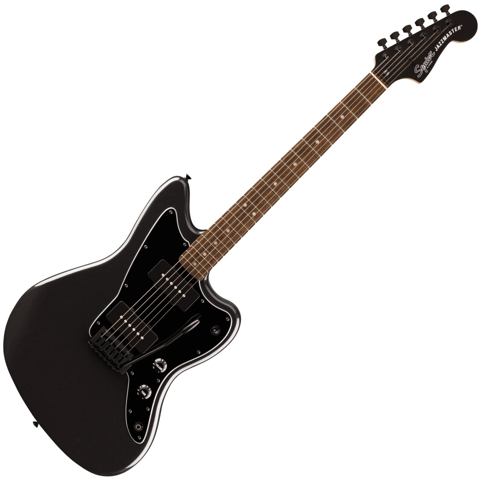 Electric guitar Fender Squier FSR Affinity Series Jazzmaster LRL Metallic Black Electric guitar