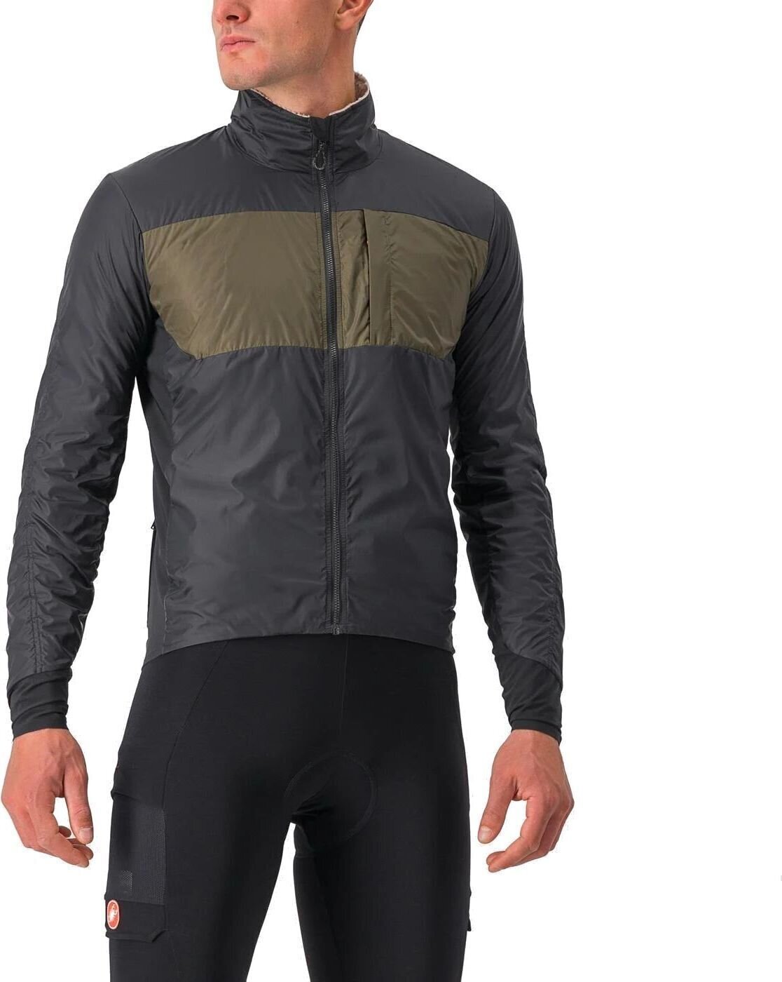 Fahrrad Jacke, Weste Castelli Unlimited Puffy Jacke Black/Tarmac L