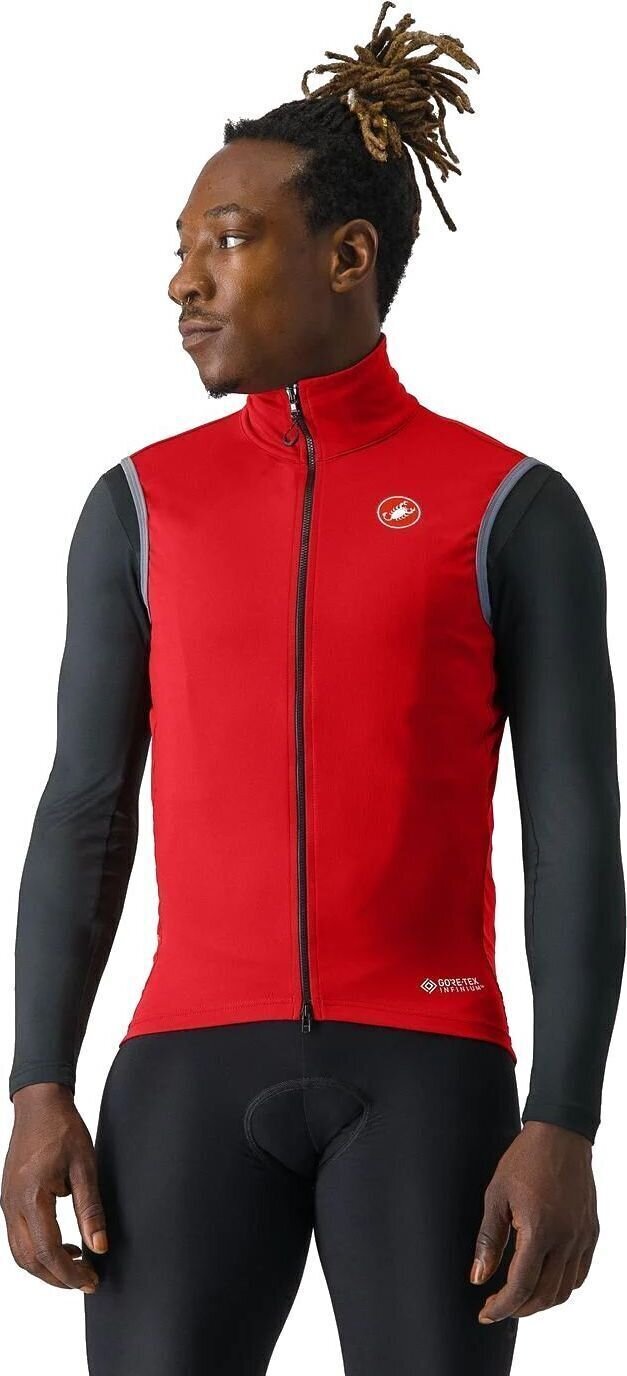 Fahrrad Jacke, Weste Castelli Perfetto Ros 2 Weste Rich Red M