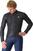Veste de cyclisme, gilet Castelli Squall Shell Veste Light Black/Silver Gray 2XL