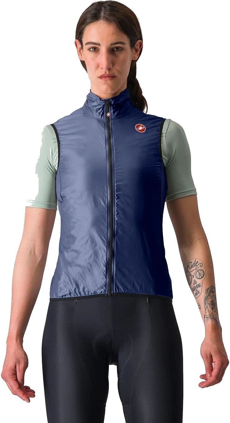 Cycling Jacket, Vest Castelli Aria W Vest Belgian Blue XS