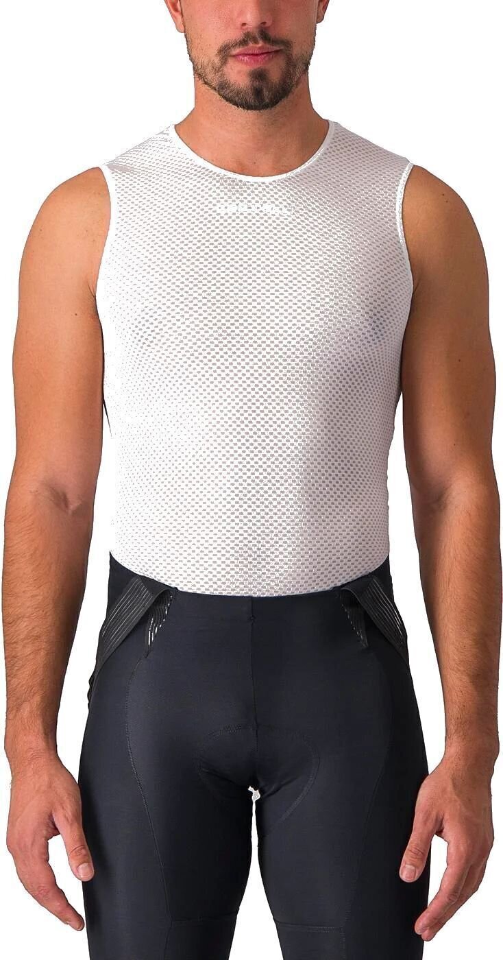 Μπλούζα Ποδηλασίας Castelli Pro Mesh 2.0 Sleeveless Αμάνικο Λευκό M