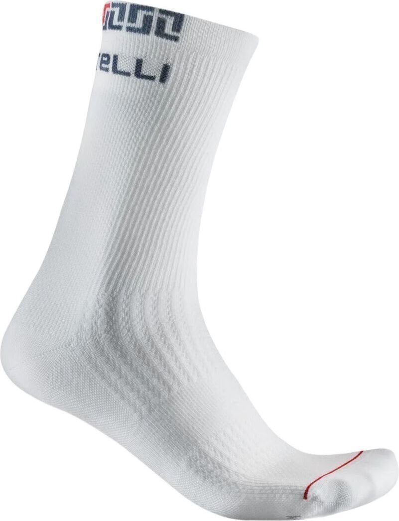 Cycling Socks Castelli Bandito Merino 18 White S/M Cycling Socks