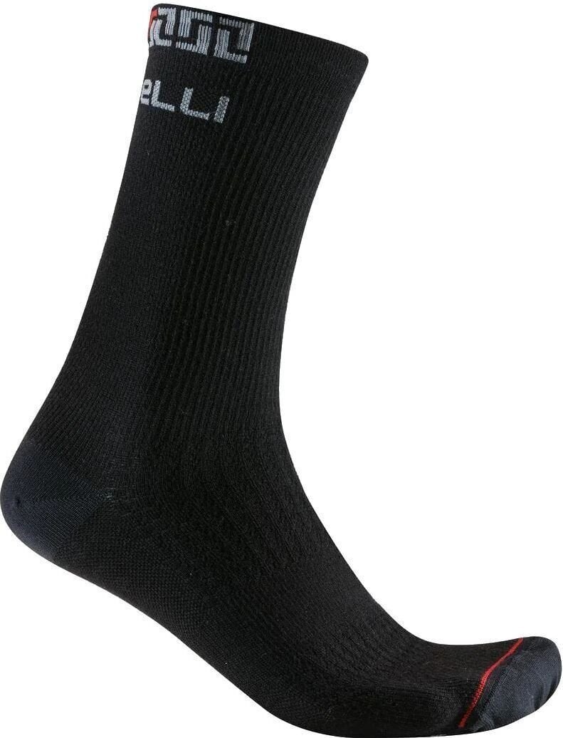 Chaussettes de cyclisme Castelli Bandito Merino 18 Black 2XL Chaussettes de cyclisme