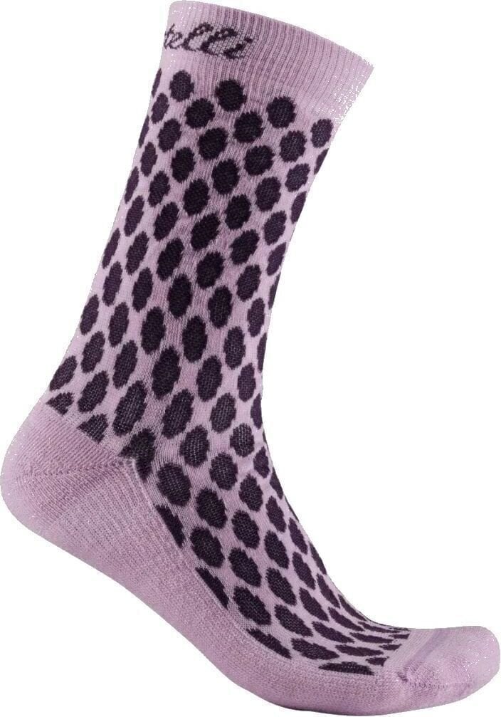 Fahrradsocken Castelli Sfida 13 Orchid Petal/Night Shade S/M Fahrradsocken