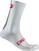 Chaussettes de cyclisme Castelli Racing Stripe 18 White S/M Chaussettes de cyclisme