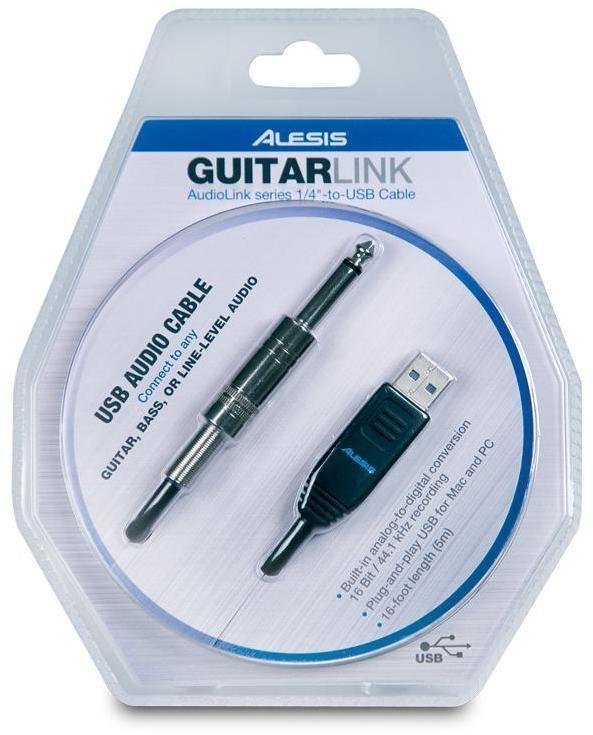 USB-audio-interface - geluidskaart Alesis GuitarLink USB Cable