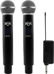Conjunto sem fios Veles-X Dual Wireless Handheld Microphone Party Karaoke System with Receiver Conjunto sem fios 195 - 211 MHz
