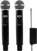 Безжичен комплект Veles-X Dual Wireless Handheld Microphone Party Karaoke System with Receiver Безжичен комплект 195 - 211 MHz