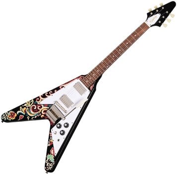 Electric guitar Epiphone Jimi Hendrix Love Drops Flying V Black Electric guitar - 1