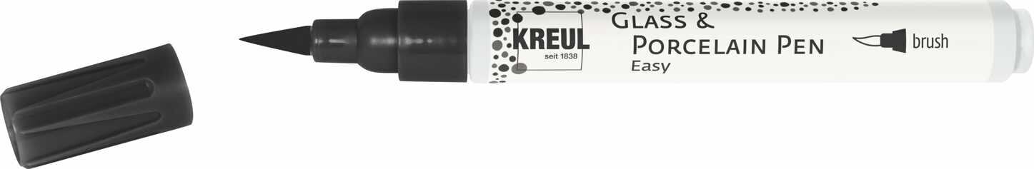 Marker Kreul Easy Brush Glass and Porcelain Marker Black 1 pc