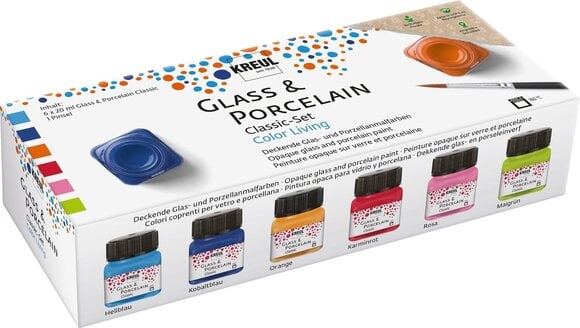 Glass Paint Kreul Classic Color Living Set of Glass & Porcelain Paints Living Set 6 x 20 ml - 1