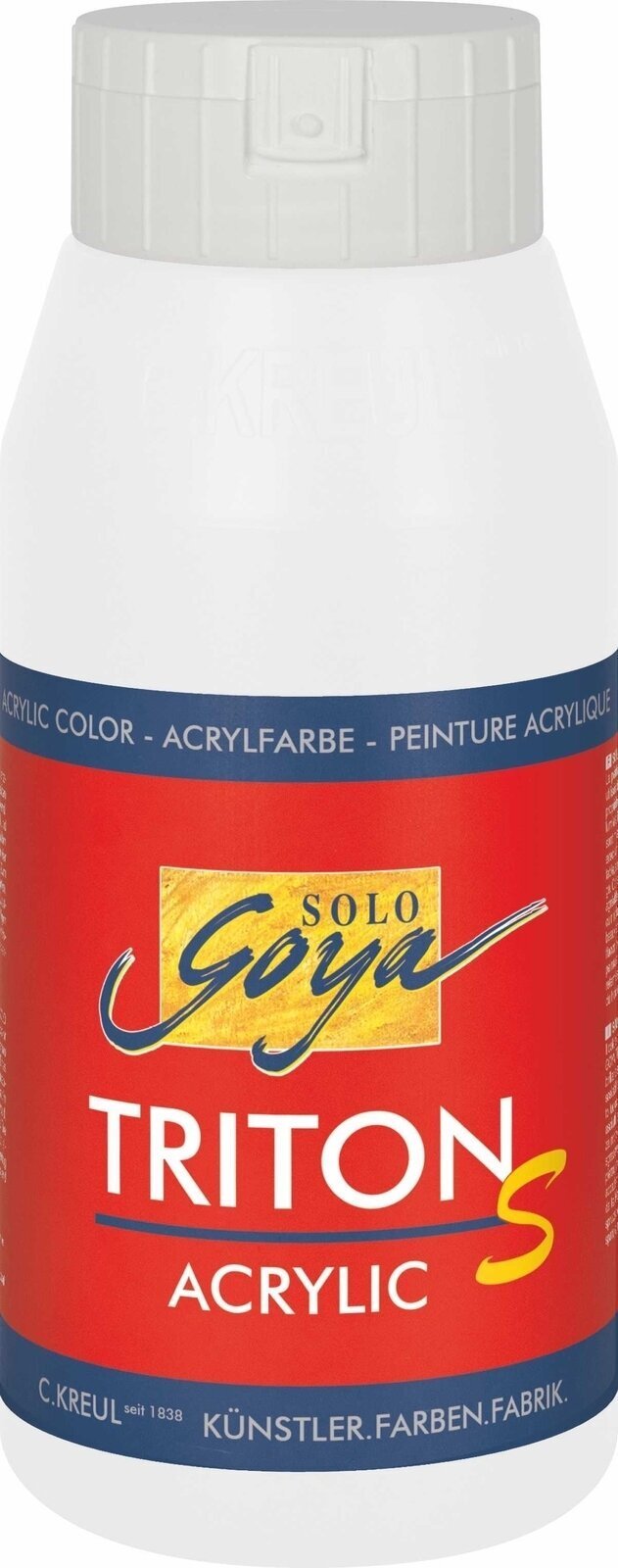 Peinture acrylique Kreul Triton S Peinture acrylique White 750 ml 1 pc