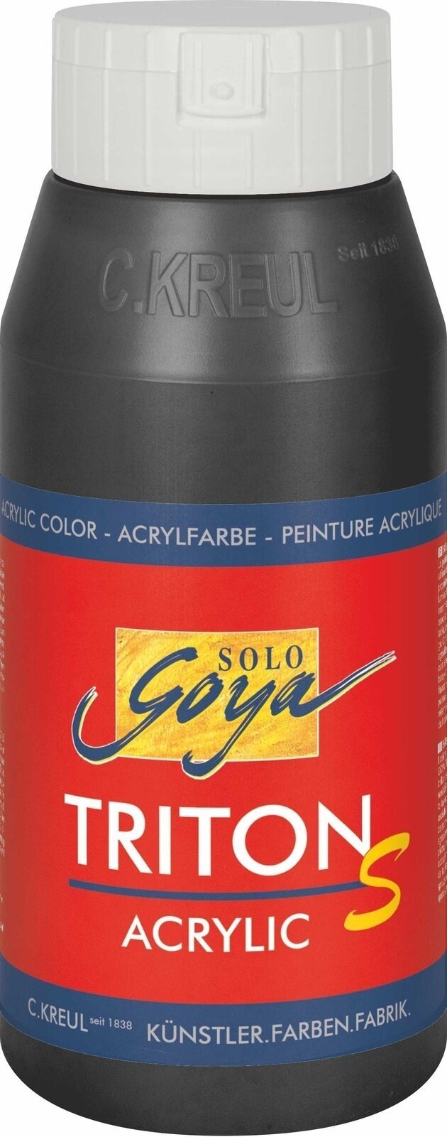 Peinture acrylique Kreul Triton S Peinture acrylique Black 750 ml 1 pc