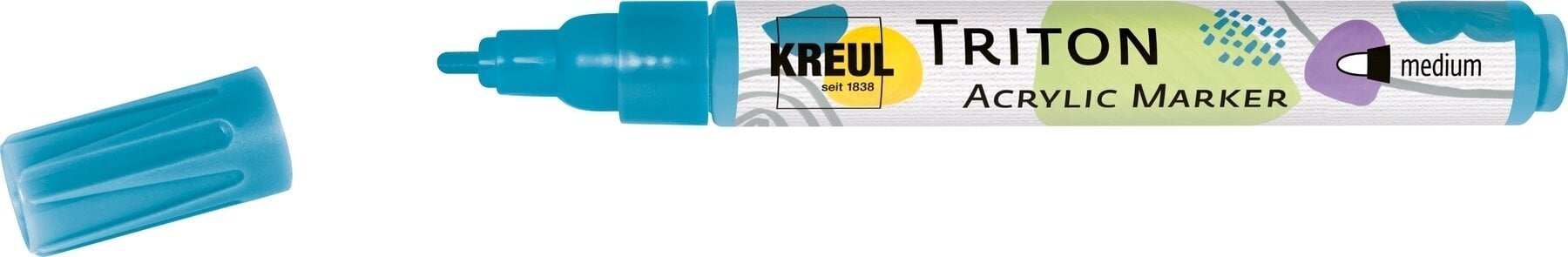 Filtpen Kreul Triton Tekstilmarker 1 - 3 mm Turqouise Blue 1 stk.