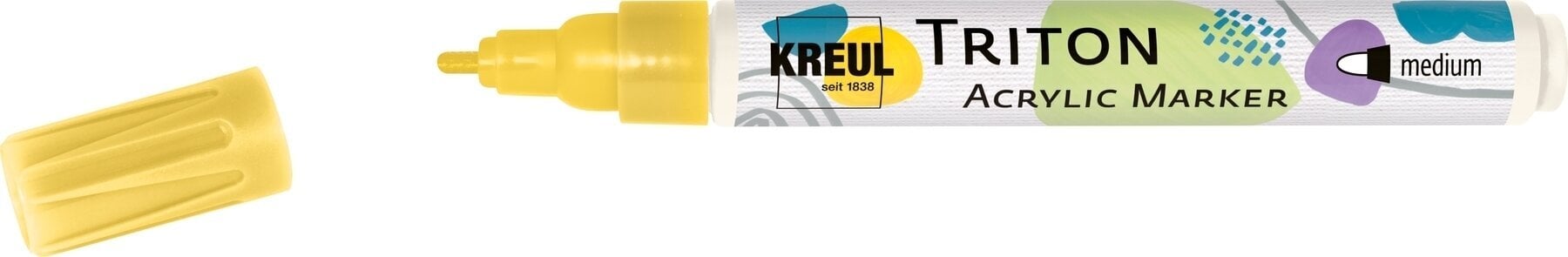 Filzstift Kreul Triton Textilmarker 1 - 3 mm Graphite 1 Stck