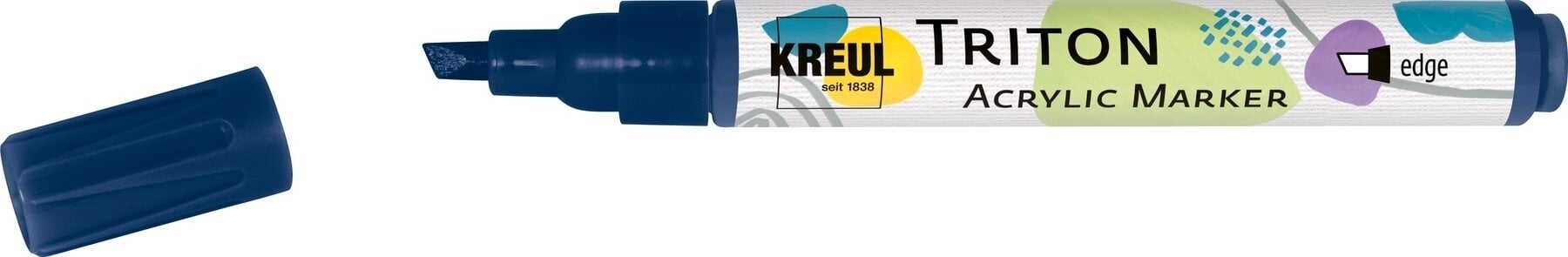 Felt-Tip Pen Kreul Triton Textile Marker 1 - 4 mm Dark Blue 1 pc