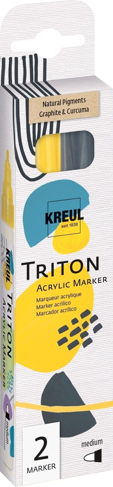 Filzstift Kreul Triton Set Textilmarker 1 - 3 mm 2 Stck