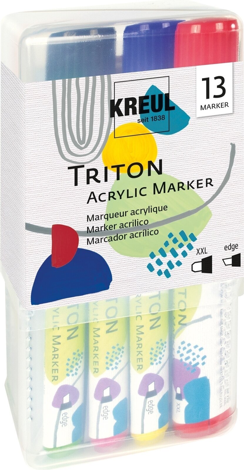 Felt-Tip Pen Kreul Triton Set of Textile Markers 13 pcs