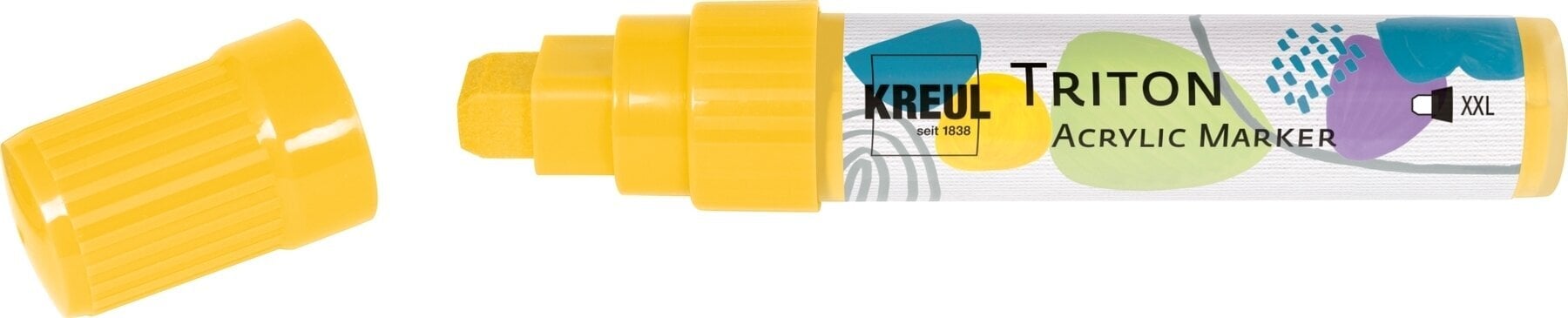 Feutre à point Kreul Triton Marqueur pour textile 15 mm Maize Yellow 1 pc