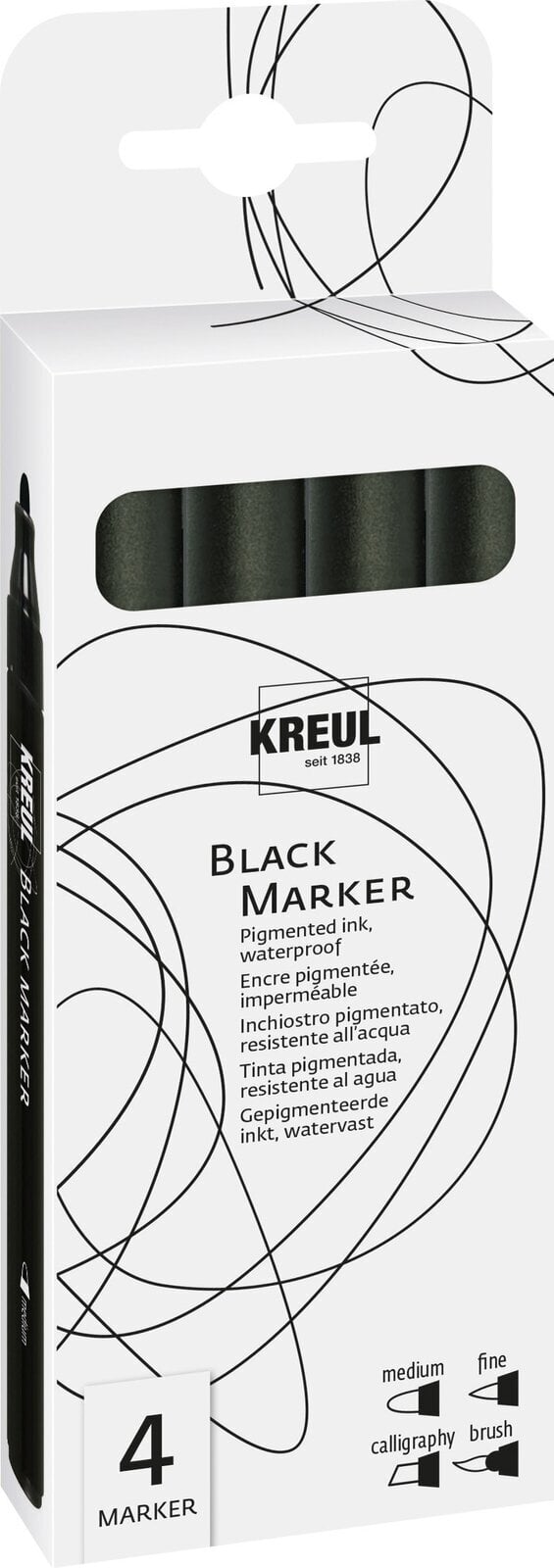 Felt-Tip Pen Kreul 18170 Markers 4 pcs