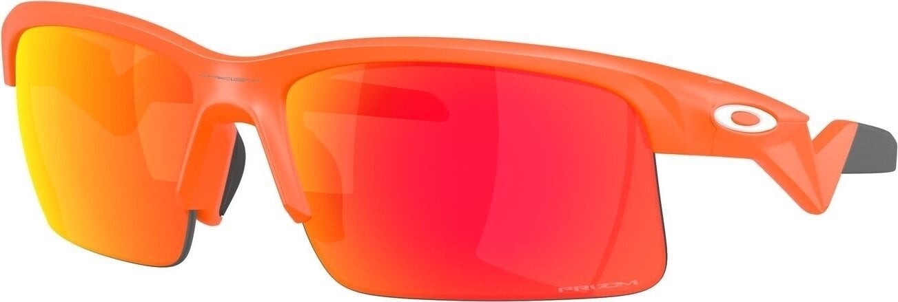 Óculos de ciclismo Oakley Capacitor 90130762 Matte Neon Orange/Prizm Ruby Óculos de ciclismo