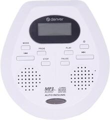 Leitor de música portátil Denver DMP-395 Leitor de CD White