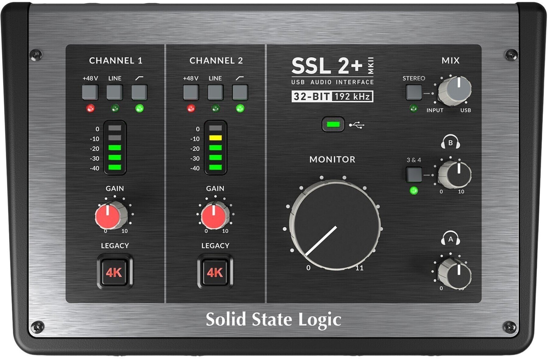 USB-ljudgränssnitt Solid State Logic SSL 2+ MKII USB-ljudgränssnitt