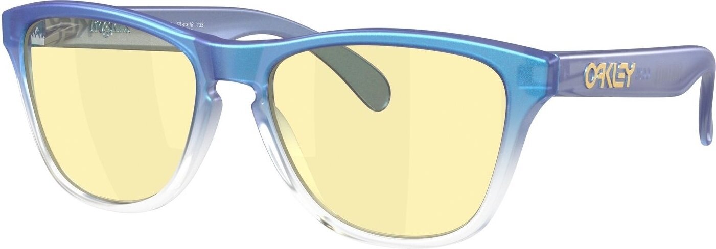 Livsstil briller Oakley Frogskins XS 90064253 Matte Cyan/Blue/Clear Shift Fade/Prizm Gaming Livsstil briller