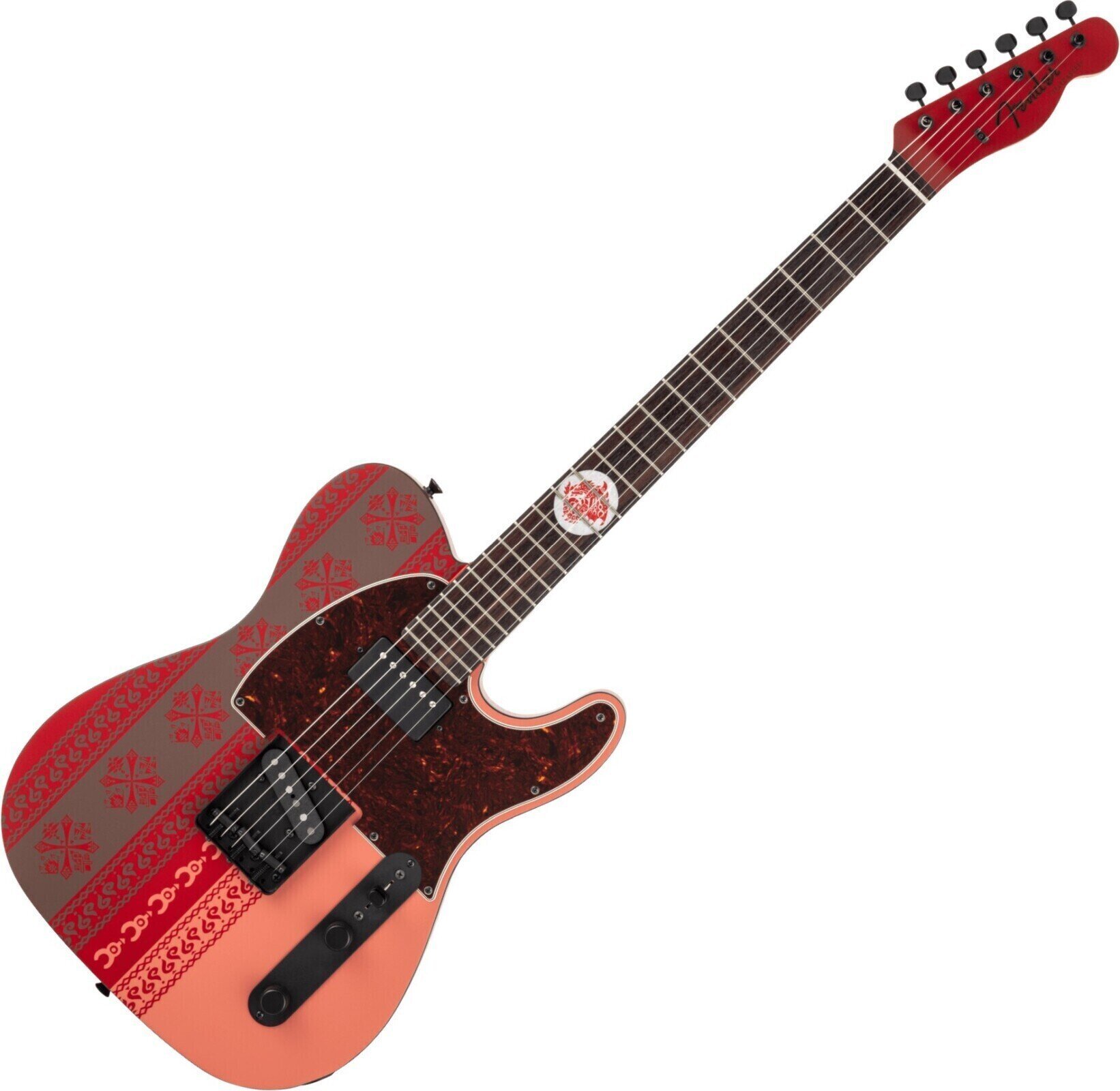 Elektrisk guitar Fender Monster Hunter Rathalos Telecaster RW Rathalos Red Elektrisk guitar