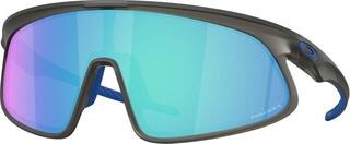 Sportbrillen Oakley RSLV 94840349 Matte Grey Smoke/Prizm Sapphire Sportbrillen